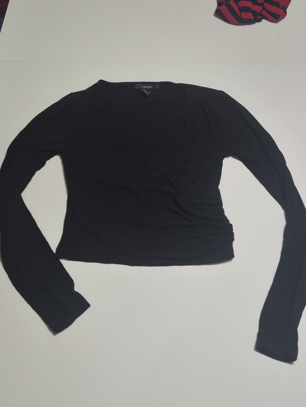 Forever 21 Black Ballet Crop Top